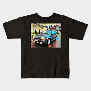 Classic Renault 5 Hatch Kids T-Shirt